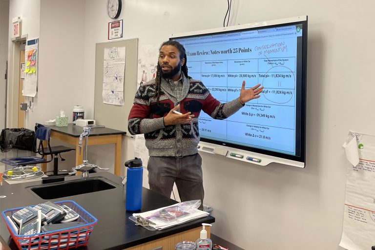 Darrin Collins, a UIC doctoral student and science teacher at Englewood STEM High School, has been part of the BEST program for the last four years.